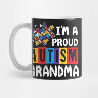 Im A Proud Autism Grandma Autism Awareness Mug